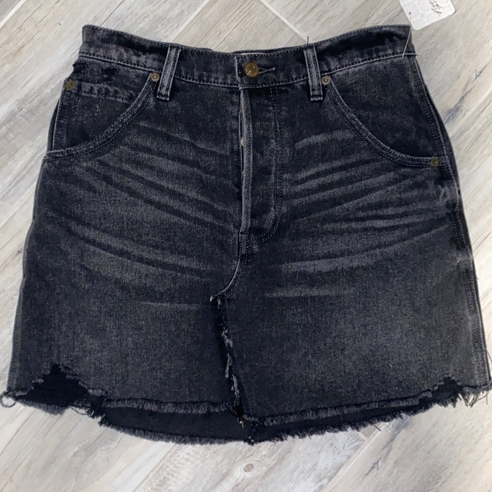 We The Free Denim Black Skirt